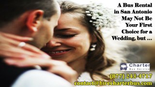 Bus Rental in San Antonio Your First Choice for a Wedding