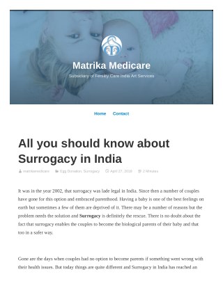 All you should know about Surrogacy in India
