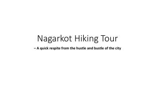 Nagarkot Hiking Tour