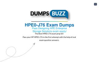 HP HPE0-J76 Dumps sample questions for Quick Success