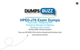 Latest and Valid HPE0-J78 Braindumps - Pass HPE0-J78 exam with New sample questions