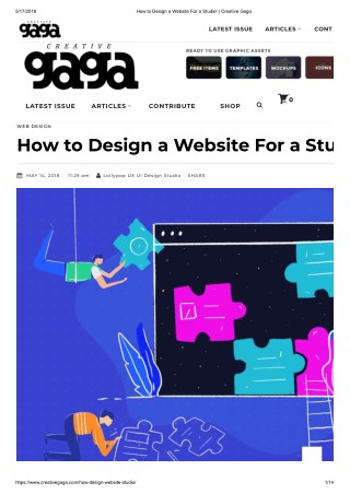 How to Design a Website For a Studio!