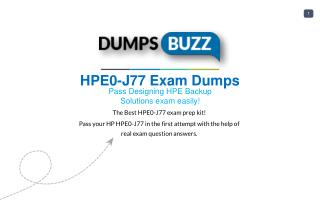 Valid HPE0-J77 Braindumps with HPE0-J77 Practice Test sample questions