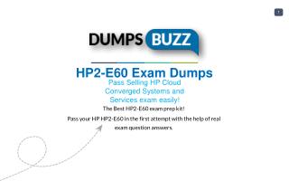 Purchase REAL HP2-E60 Test VCE Exam Dumps