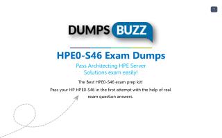 Valid HPE0-S46 Exam VCE PDF New Questions