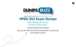 The best way to Pass HPE0-S52 Exam with VCE new questions