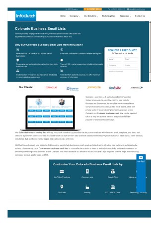 Colorado Business Email Lists