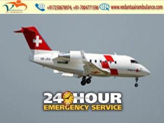 Vedanta Air Ambulance from Bhopal to Delhi is available 24/7