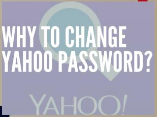 How to Change Yahoo Password?