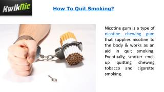 How to Quit Smoking?