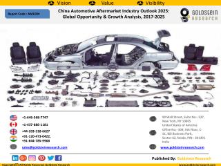 China Automotive Aftermarket Industry Outlook 2025: Global Opportunity & Growth Analysis, 2017-2025