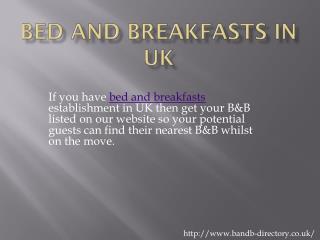 The Bed & Breakfast Directory