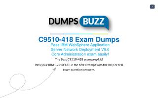 Updated C9510-418 Dumps Purchase Now - Genius Plan!