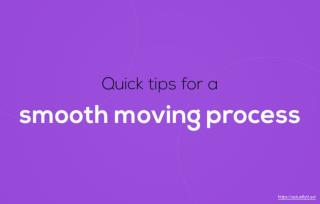 Ways to Make your Moving Process Smooth