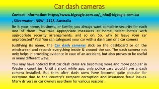 Car Dashboard Cameras - Four Reasons To Install A Car Dash Cam