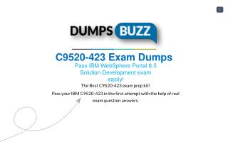 C9520-423 Test prep with real IBM C9520-423 test questions answers and VCE