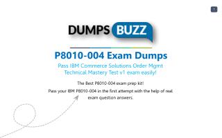 Updated P8010-004 Dumps Purchase Now - Genius Plan!