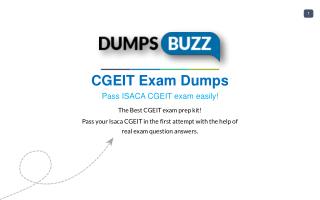 Isaca CGEIT Dumps sample questions for Quick Success