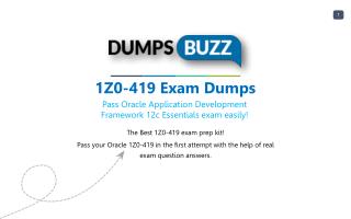 1Z0-419 Test prep with real Oracle 1Z0-419 test questions answers and VCE