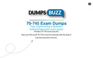 The best way to Pass 70-745 Exam with VCE new questions