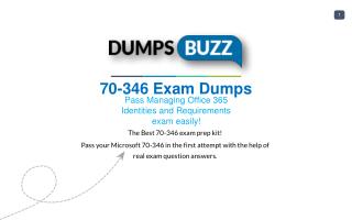 Microsoft 70-346 Dumps sample questions for Quick Success