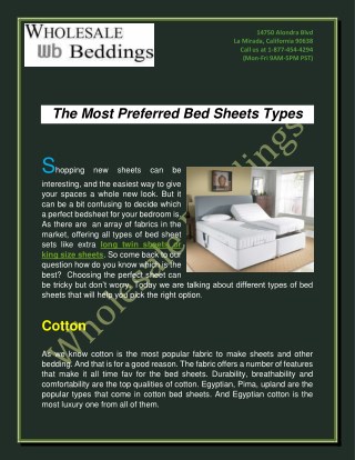 Bed Sheet Sets - Quality Bed Sheet Store Online