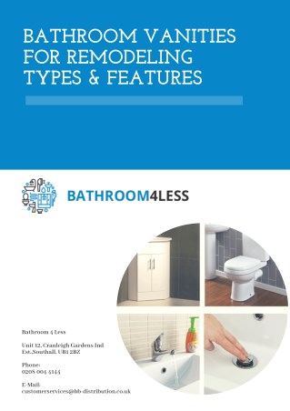 Bathroom Vanities for Remodeling Types & Features
