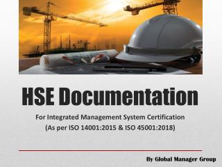 The mandatory documents required for ISO 14001:2015 & ISO 45001:2018 integration