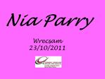 Nia Parry Wrecsam 23