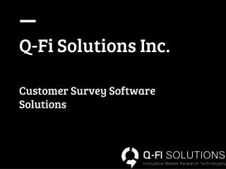 Customer Survey Software