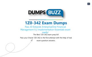 Valid 1Z0-342 Test Dumps