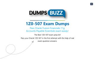 Why You Really Need 1Z0-507 PDF VCE Braindumps?