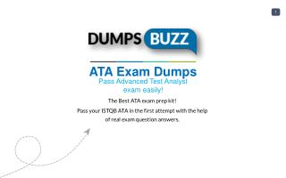 Purchase Latest ATA exam sample questions VCE with PDF