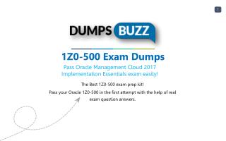 1Z0-500 Exam .pdf VCE Practice Test - Get Promptly