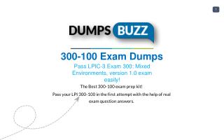 300-100 PDF Test Dumps - Free LPI 300-100 Sample practice exam questions