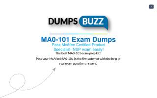 McAfee MA0-101 Dumps sample questions for Quick Success