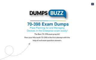 Updated 70-398 Dumps Purchase Now - Genius Plan!
