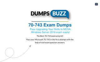 70-743 test new questions - Get Verified 70-743 Answers