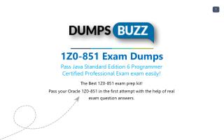 Mind Blowing REAL Oracle 1Z0-851 VCE test questions