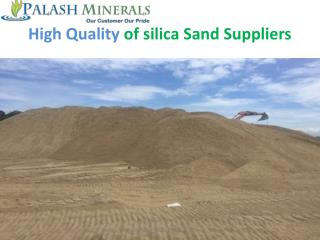 High Quality of silica Sand Suppliers