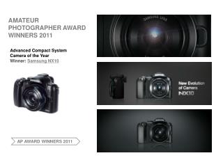 AMATEUR PHOTOGRAPHER AWARD WINNERS 2011; NX10