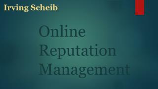 Irving Scheib California (USA) - Online Reputation Management