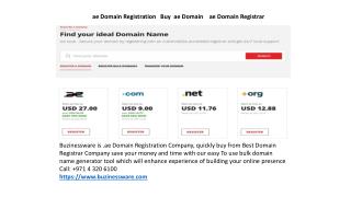 ae Domain Registration Buy ae Domain ae Domain Registrar
