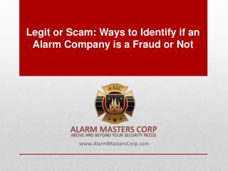 Effective Ways in Identifying if the Security Alarm Provider is a Scam or Not