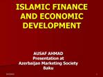 ISLAMIC FINANCE AND ECONOMIC DEVELOPMENT