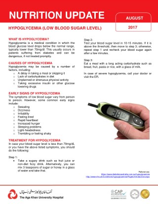 HYPOGLYCEMIA