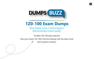 Valid 1Z0-100 Test Dumps