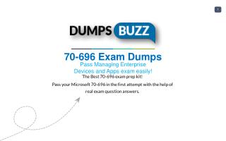 70-696 VCE Dumps - Helps You to Pass Microsoft 70-696 Exam