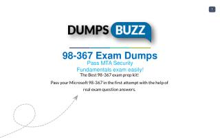 Microsoft 98-367 Dumps Download 98-367 practice exam questions for Successfully Studying