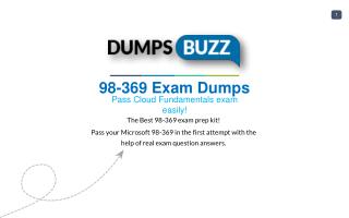 Why You Really Need 98-369 PDF VCE Braindumps?